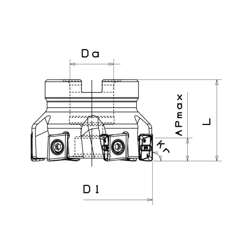  PLANFRÄSER，Kr=90°