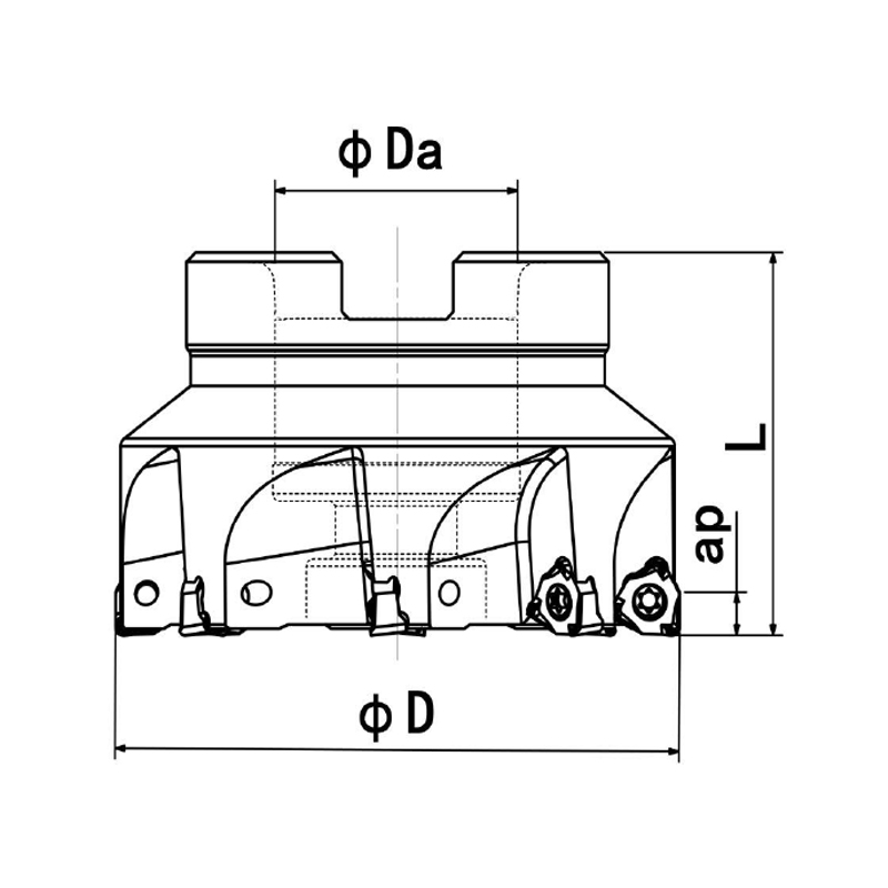  PLANFRÄSER，Kr=90°