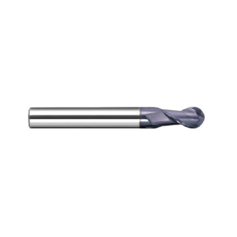    Stahlbearbeitung mit hoher Härte, zweischneidiger Vollhartmetall-Schaftfräser mit geradem Schaft und Kugelkopf 